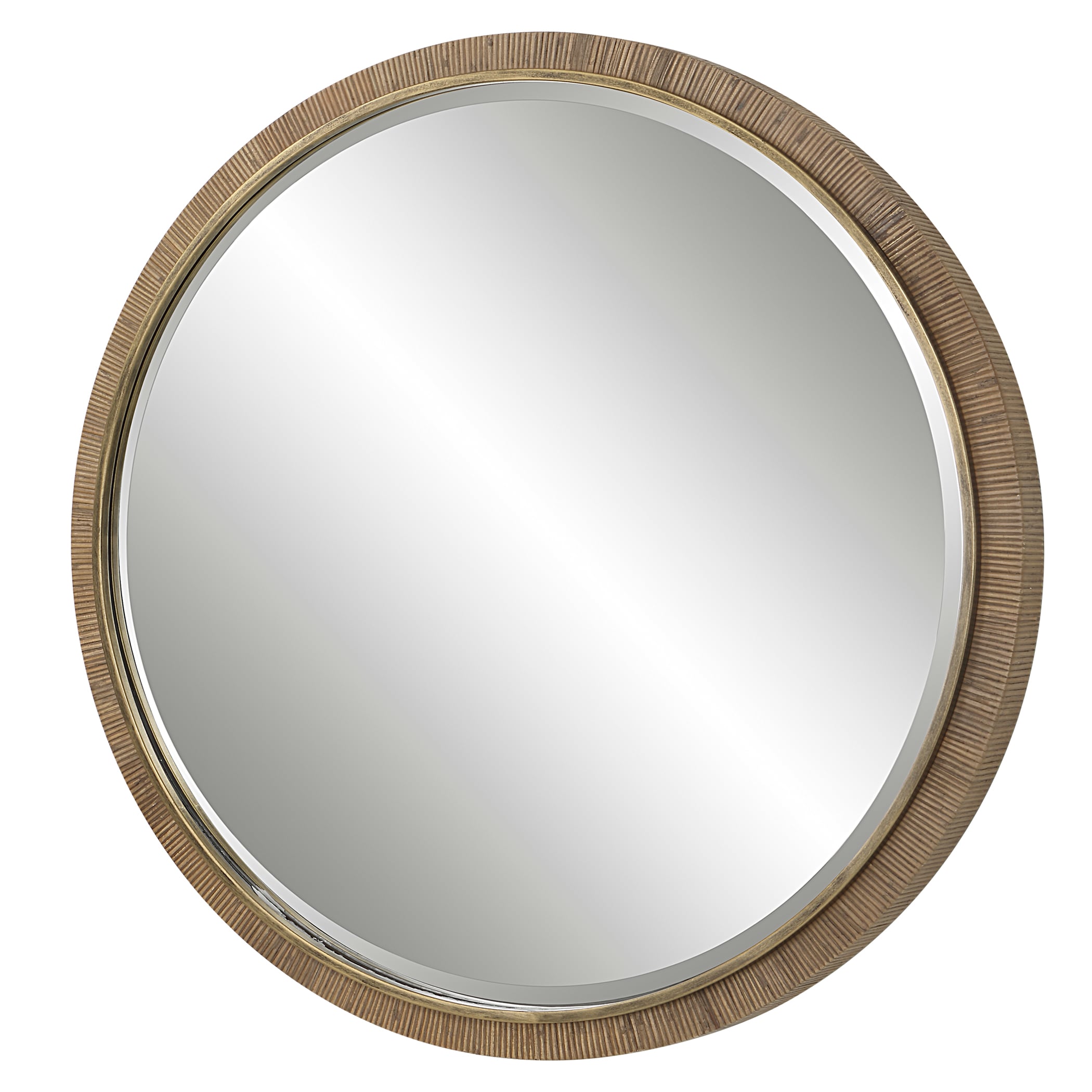Uttermost Paradise Paradise Round Rattan Mirror