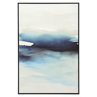 Waves Framed Canvas Abstract Art