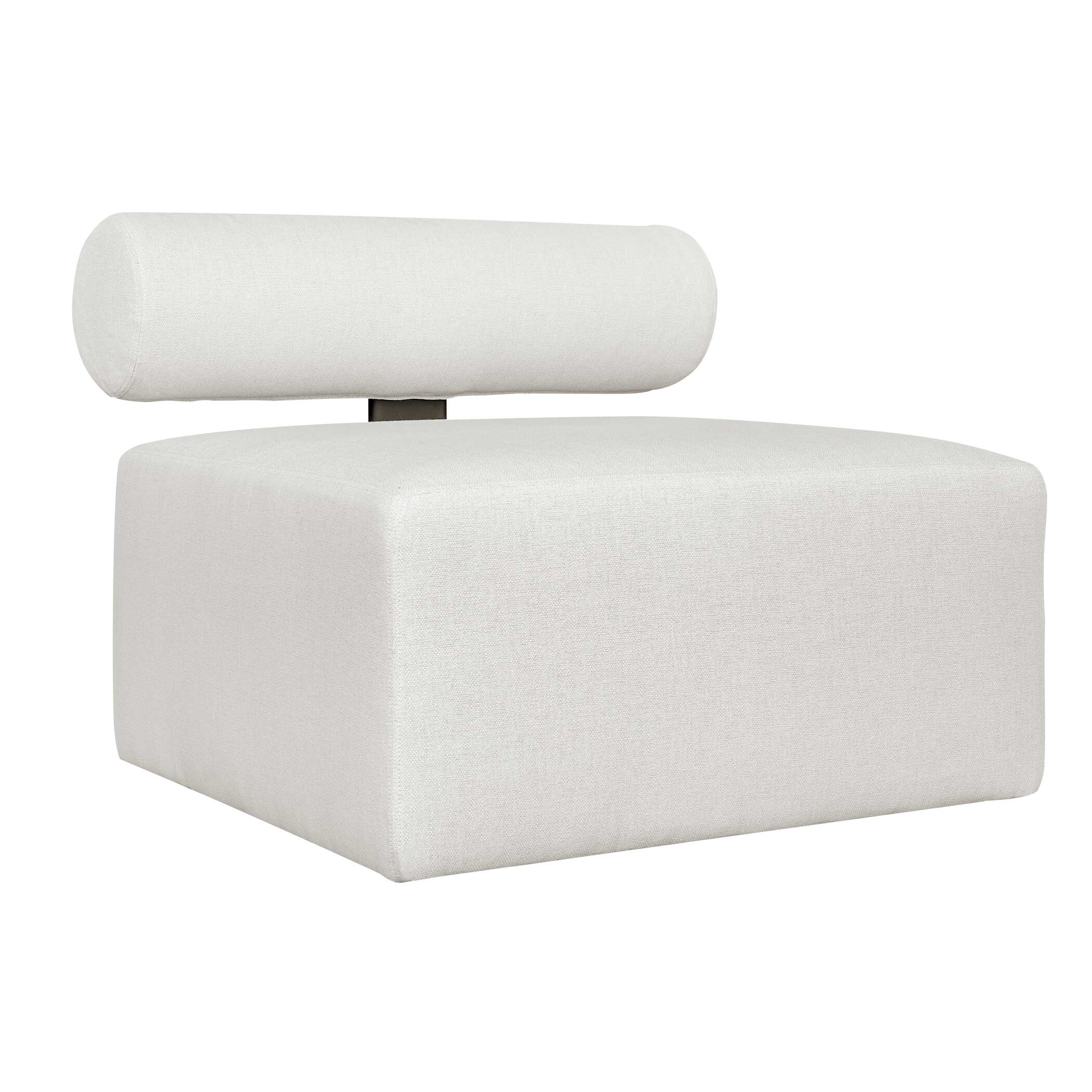 Uttermost Bolster Back Bolster Back White Armless Outdoor Sofa