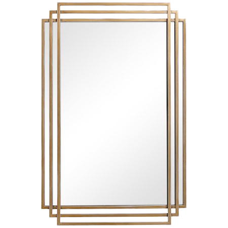 Amherst Brushed Gold Mirror