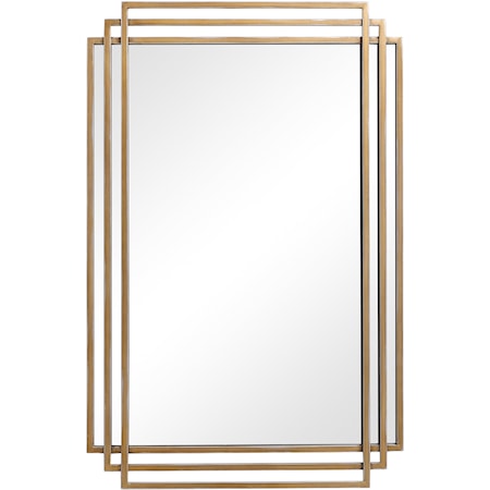 Amherst Brushed Gold Mirror