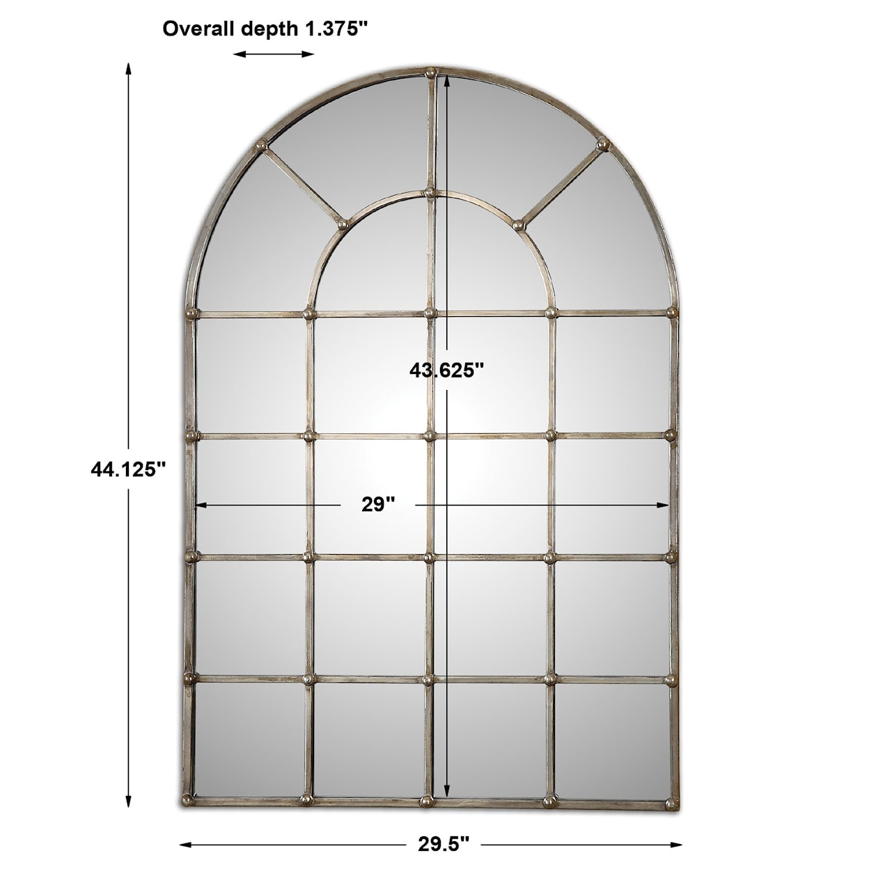 Uttermost Arched Mirrors Barwell Arch Window Mirror