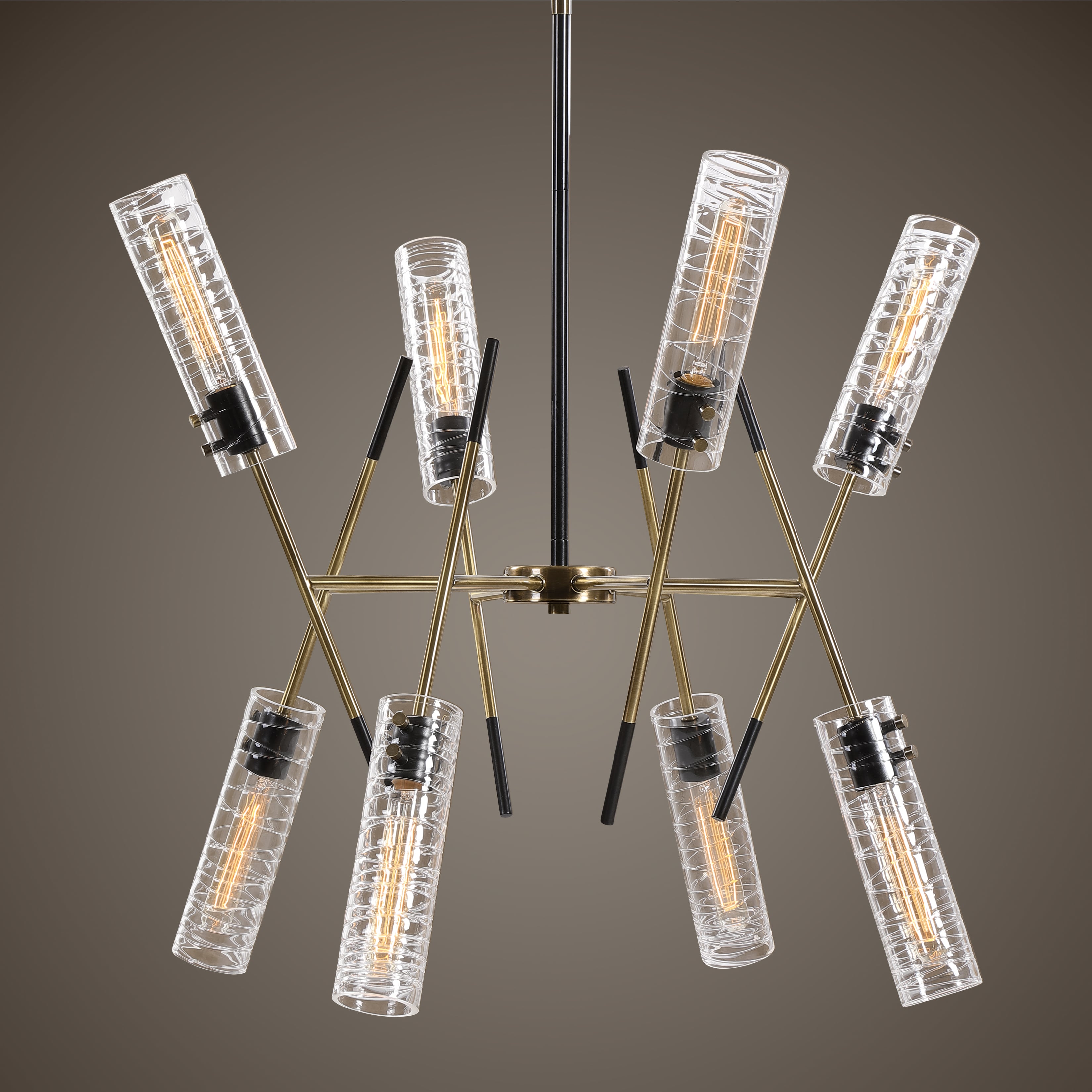 Uttermost Lighting Fixtures - Pendant Lights Telesto 8 Light Linear Pendant