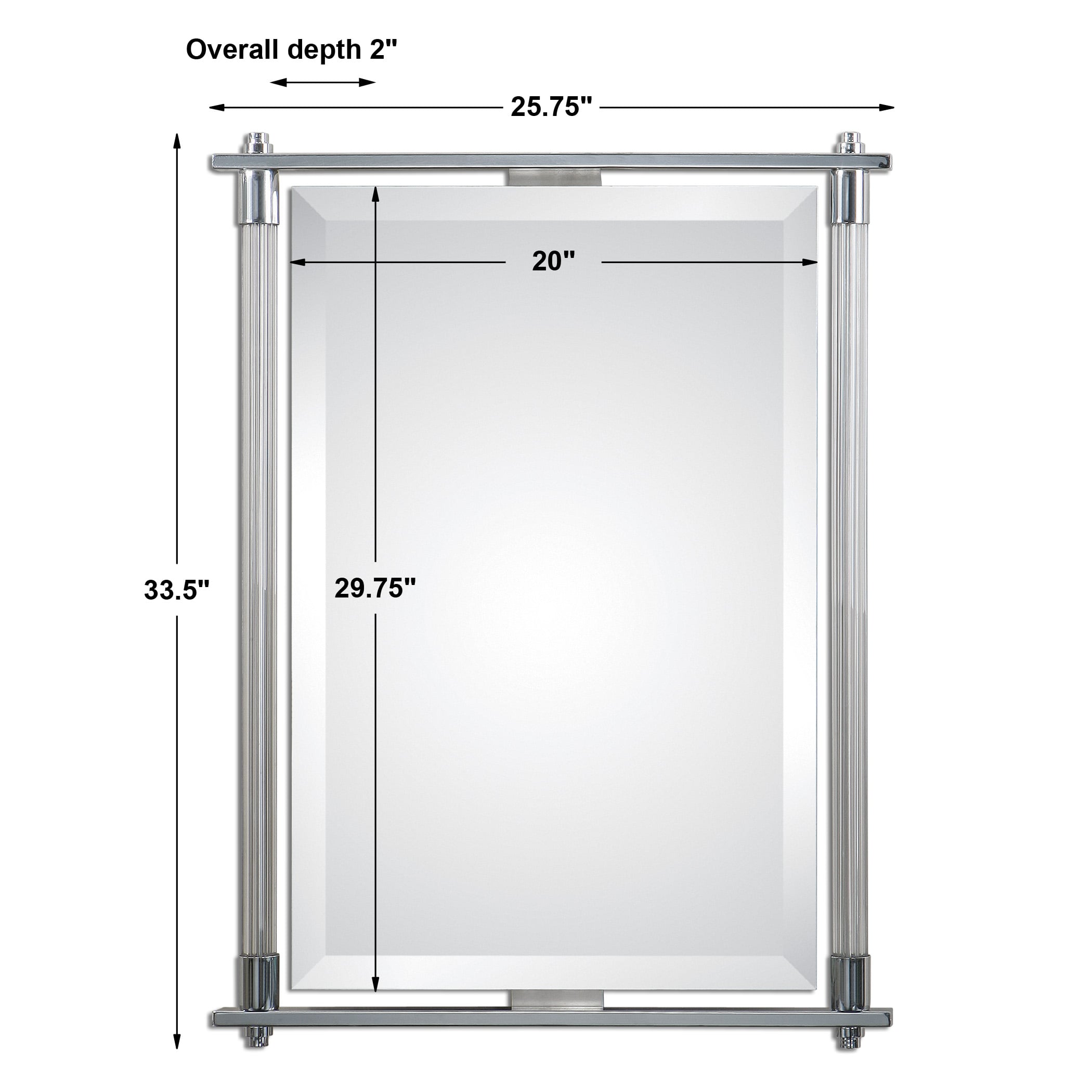 Uttermost Mirrors Adara Vanity Mirror