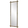 Uttermost Abanu Abanu Ribbed Gold Dressing Mirror