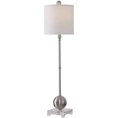 Laton Silver Buffet Lamp
