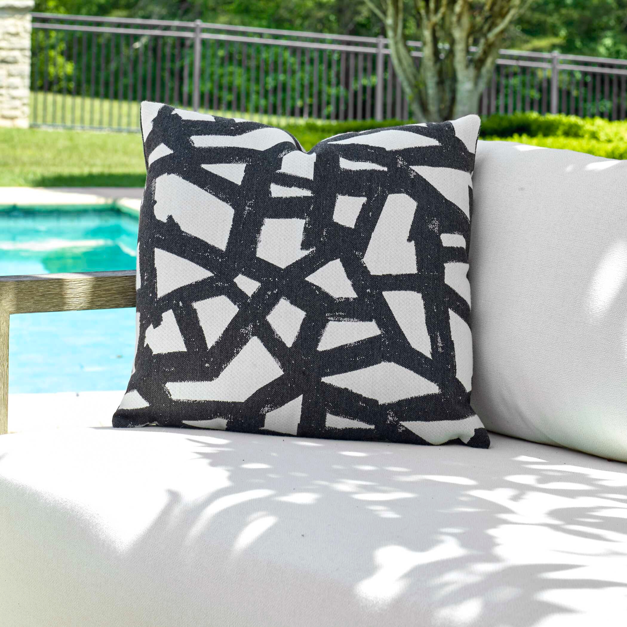 Uttermost Draft Draft Onyx Outdoor Pillow