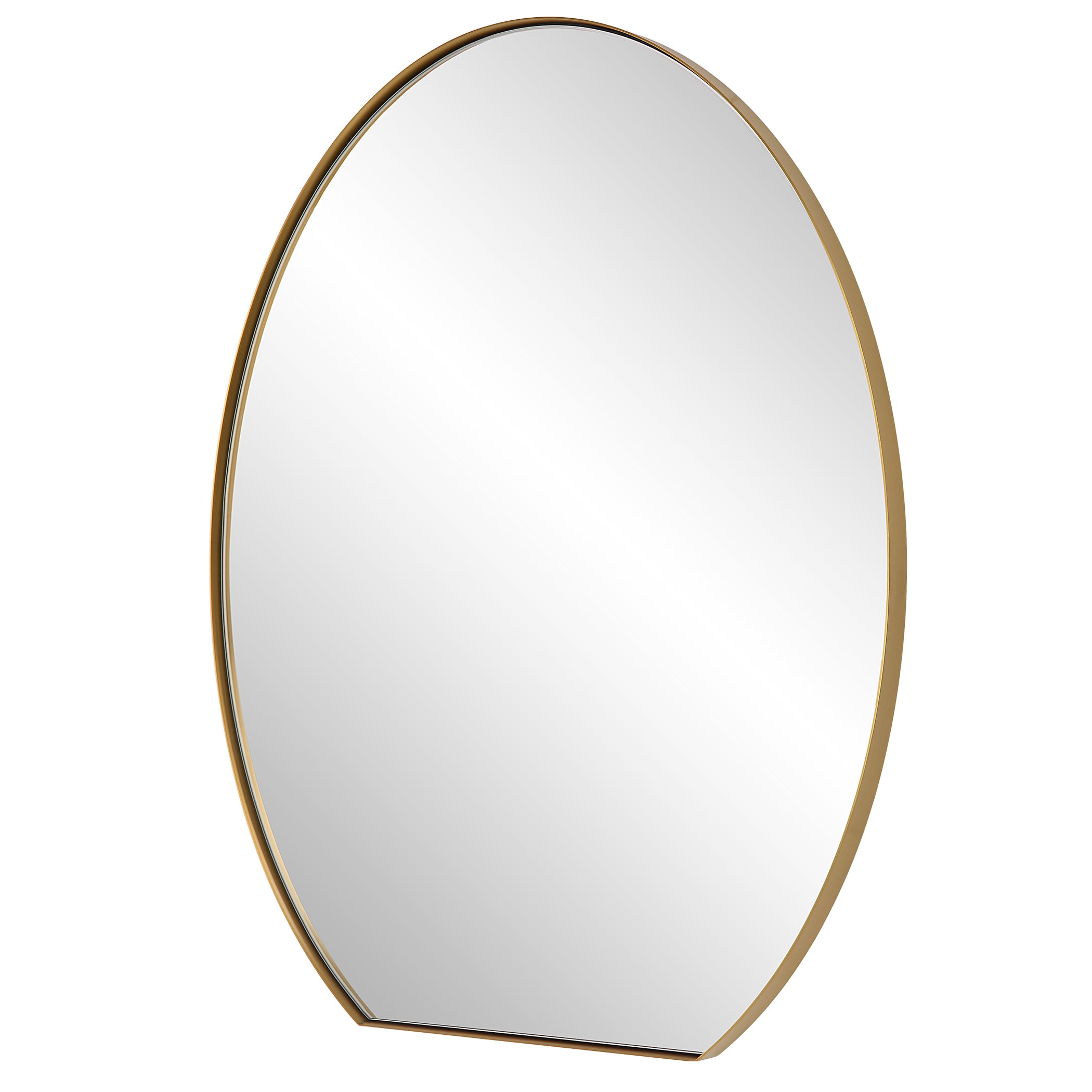 Cabell Brass Oval Mirror