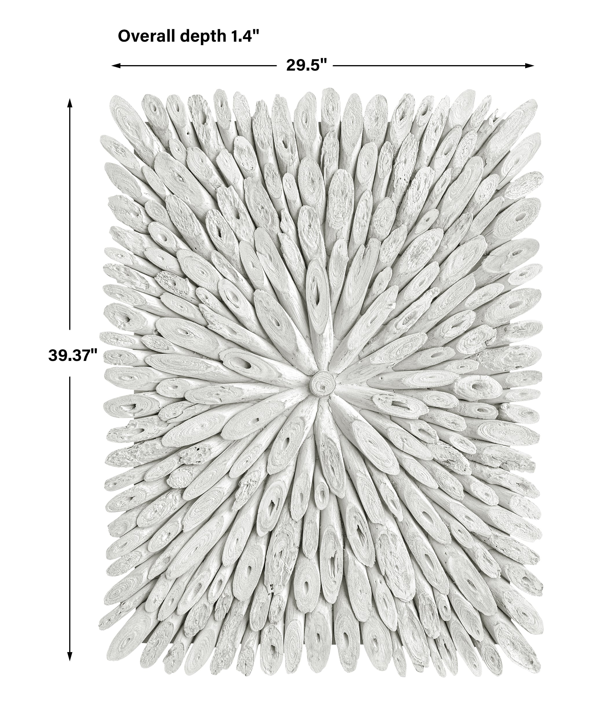 Uttermost Bahama Wood Bahama Wood Whitewashed Wall Decor