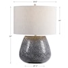 Uttermost Table Lamps Pebbles Metallic Gray Table Lamp