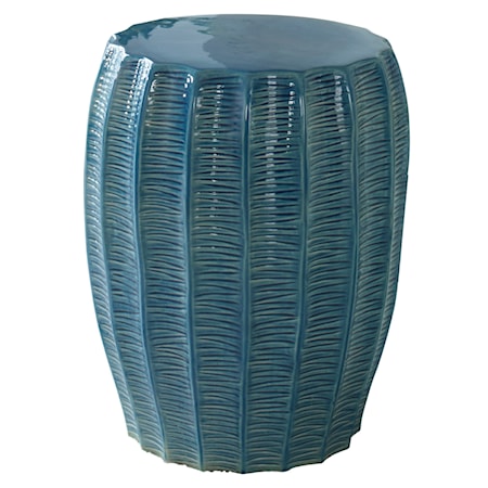 Harbor Aque Blue Garden Stool