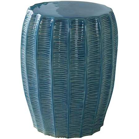 Harbor Aque Blue Garden Stool