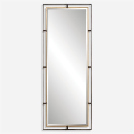 Carrizo Tall Bronze & Gold Mirror