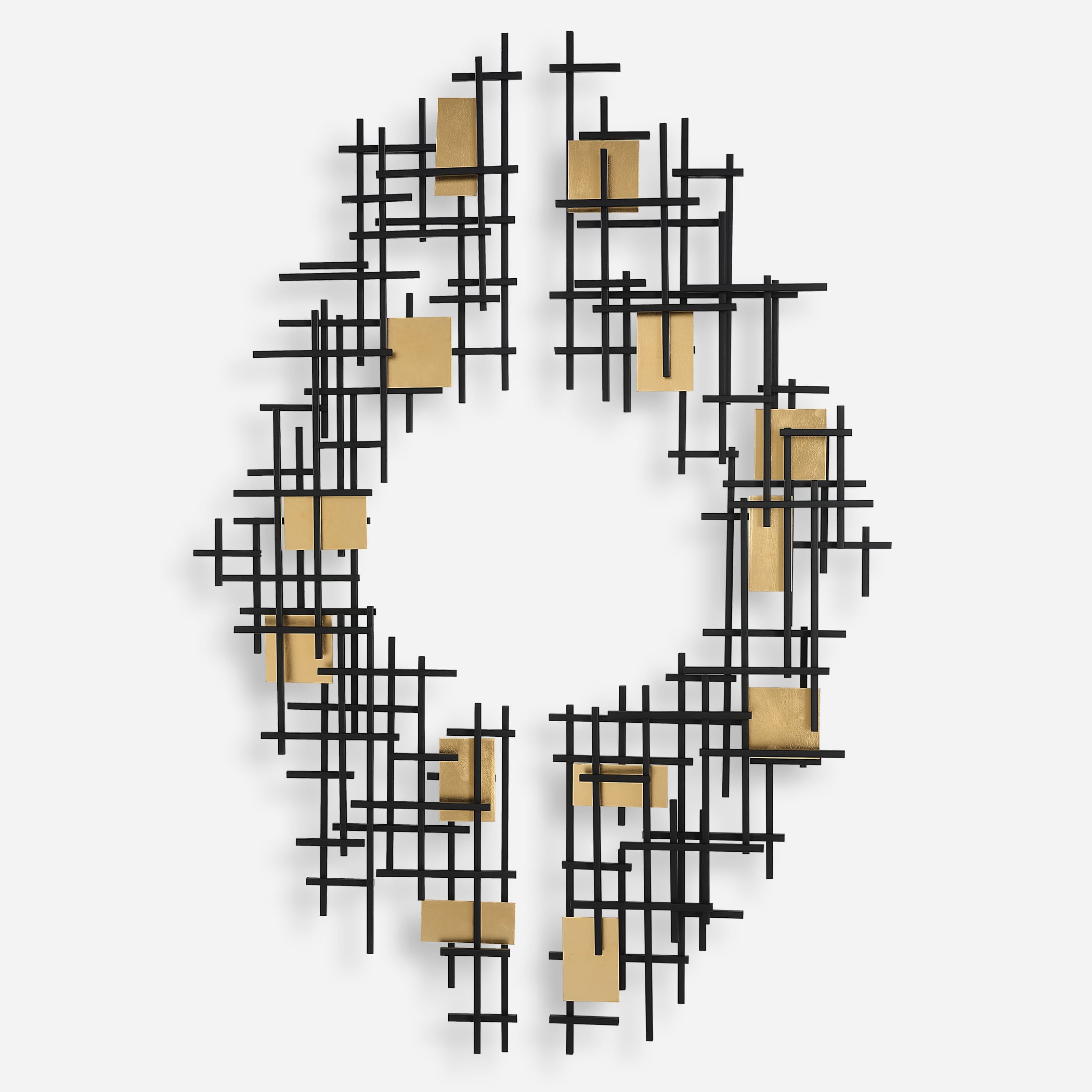 Reflection Metal Grid Wall Decor S/2