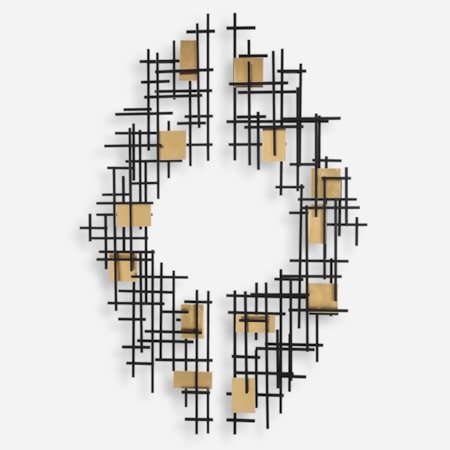 Reflection Metal Grid Wall Decor S/2