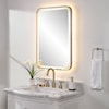 Uttermost Crofton Crofton Lighted Brass Vanity Mirror