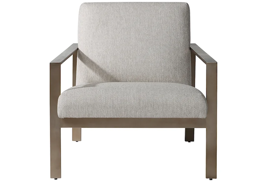 Accent Furniture - Accent Chairs Wills Contemporary Accent Chair by Uttermost at Goffena Furniture & Mattress Center
