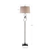 Uttermost Floor Lamps Tenley Twisted Bronze Floor Lamp