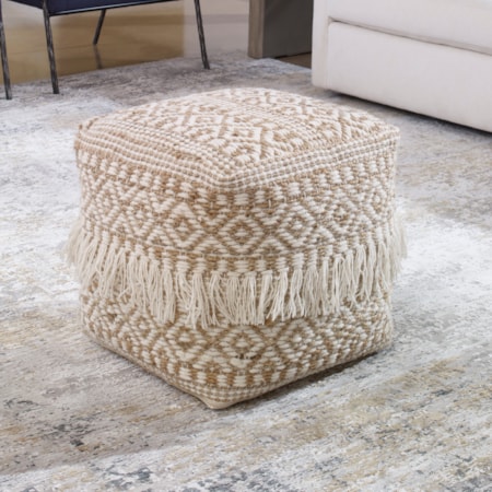 Boheme Wool &amp; Hemp Pouf