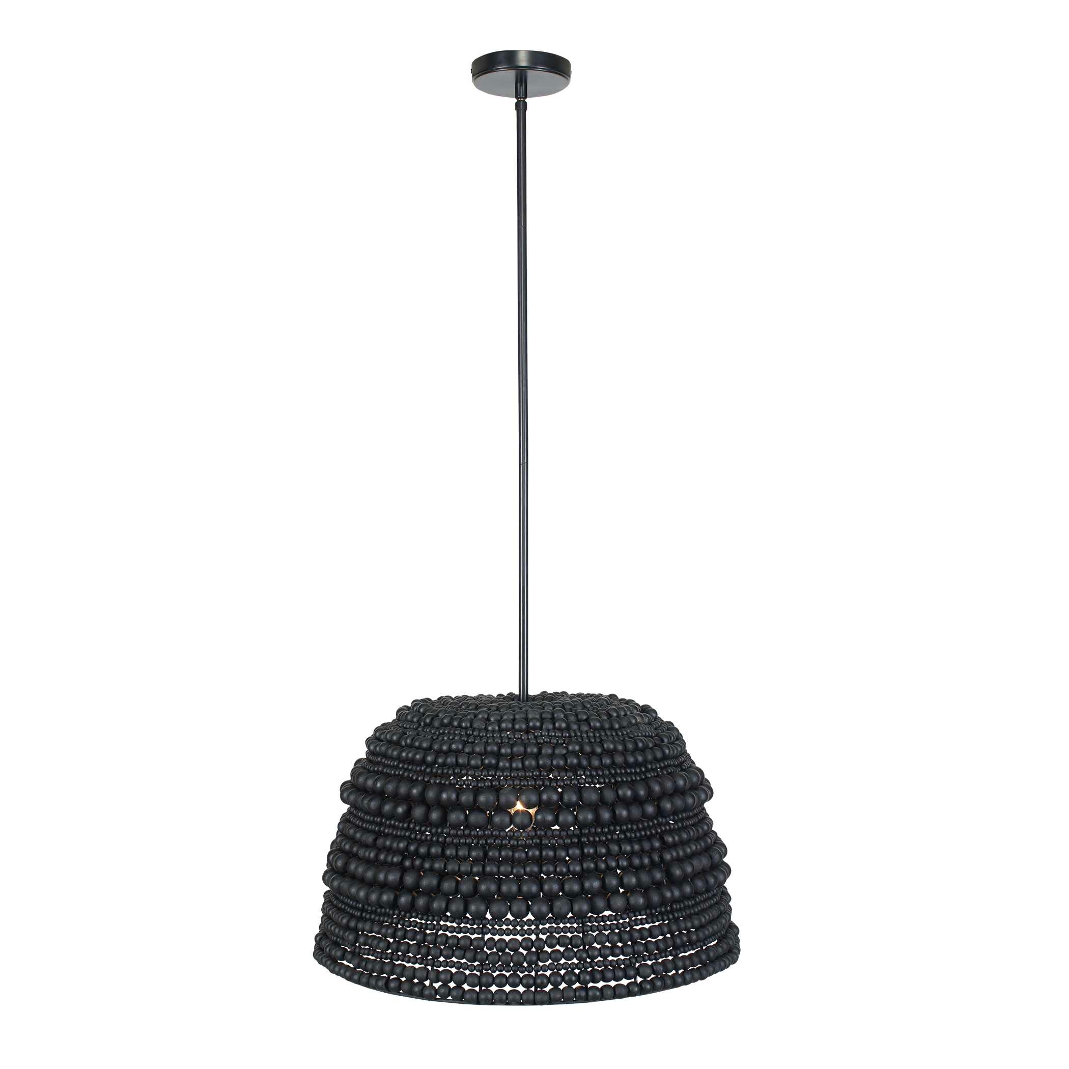 Uttermost Persephone Persephone Black Bead 1 Light Pendant