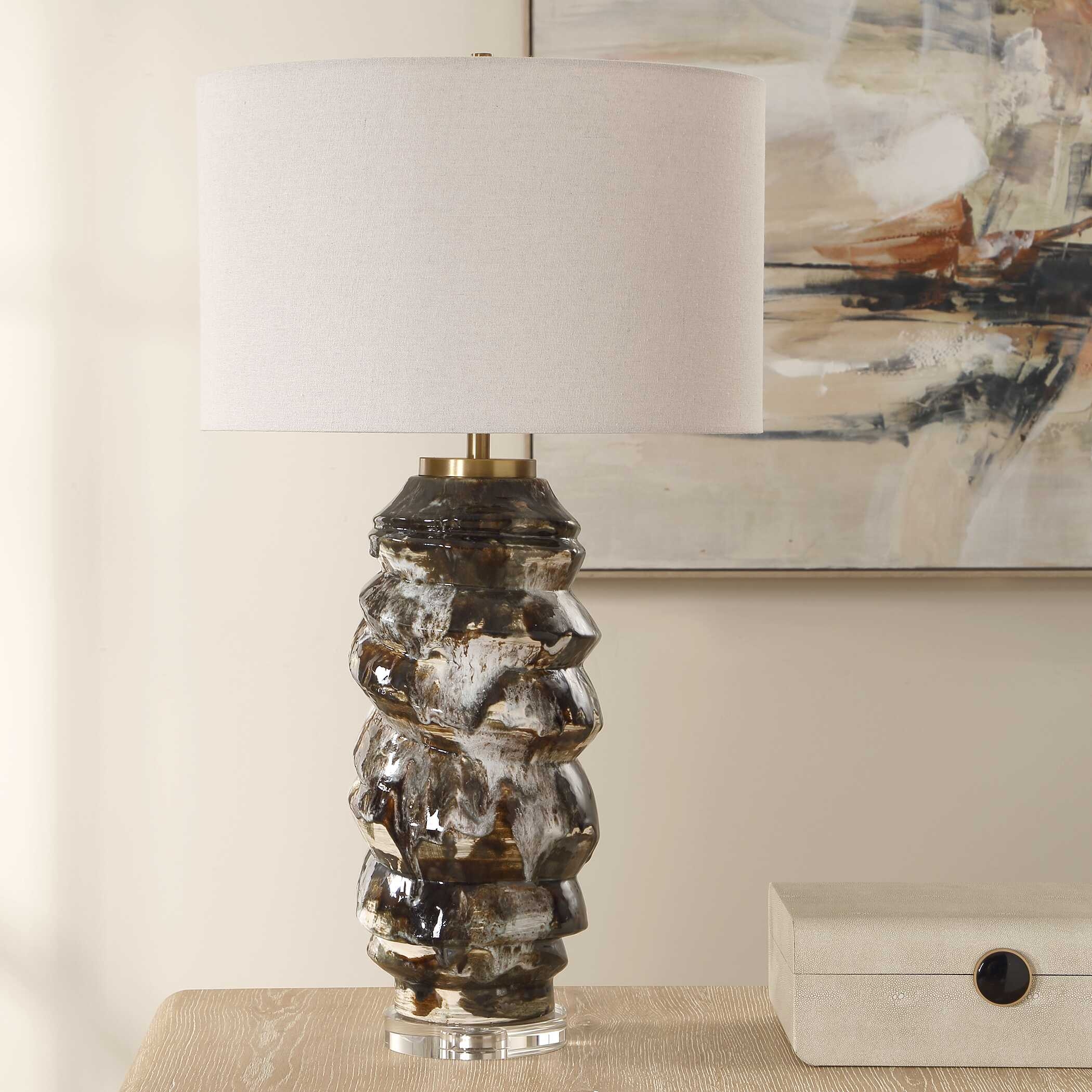 Uttermost Cuoco Cuoco Mottled Brown Table Lamp