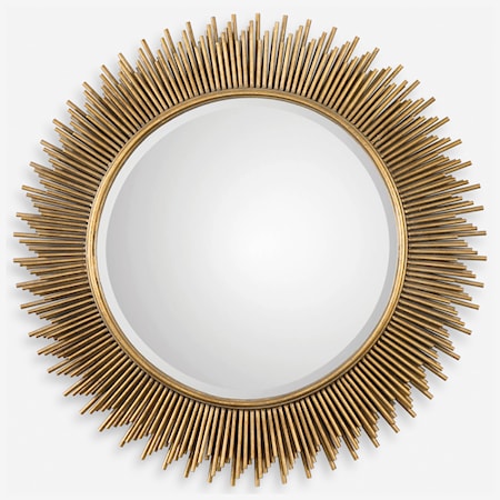 Marlo Round Gold Mirror