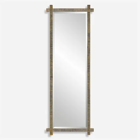 Abanu Ribbed Gold Dressing Mirror