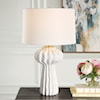 Uttermost Wrenley Wrenley Ridged White Table Lamp