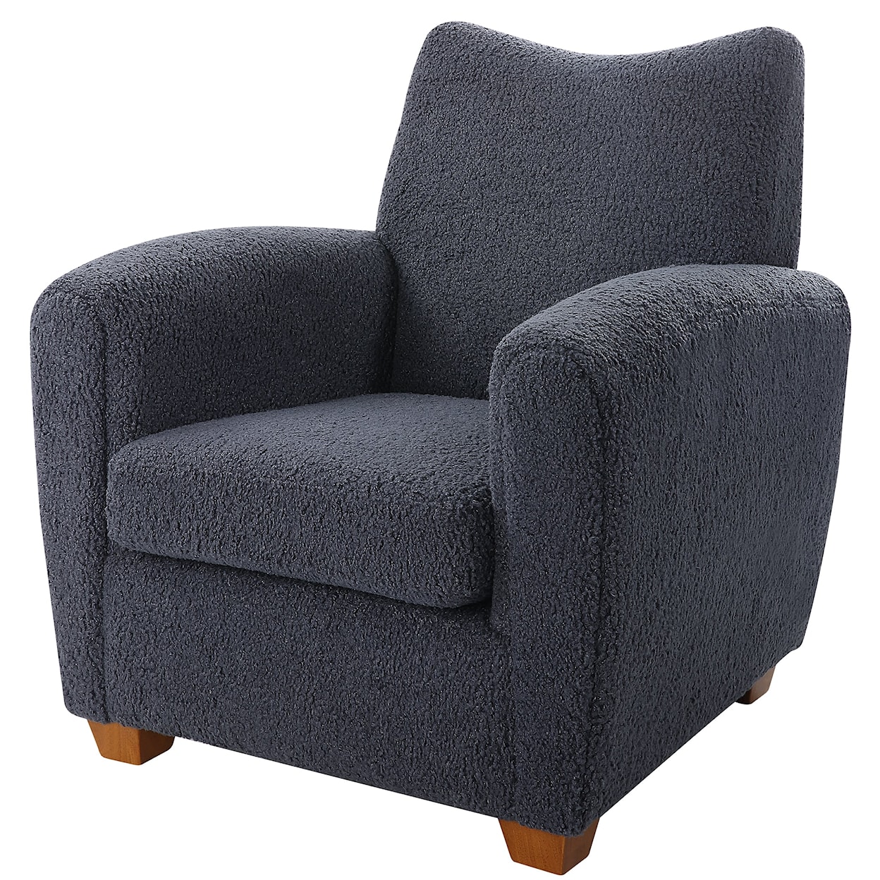 Uttermost Teddy Gray Faux Shearling Accent Chair