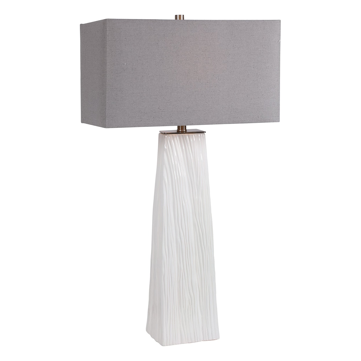 Uttermost Table Lamps Sycamore White Table Lamp