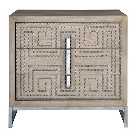 Devya Gray Oak Accent Chest