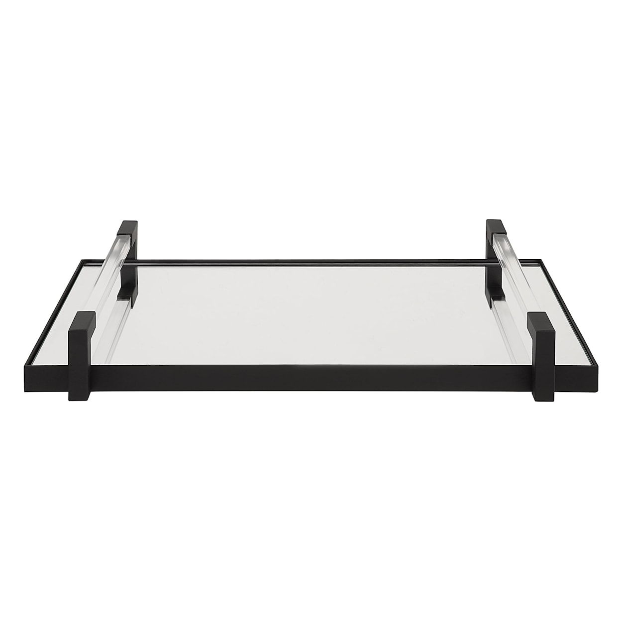 Uttermost Deki Deki Black Mirrored Tray