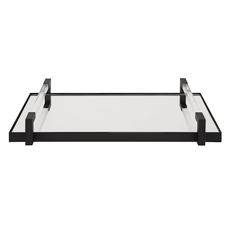 Deki Black Mirrored Tray