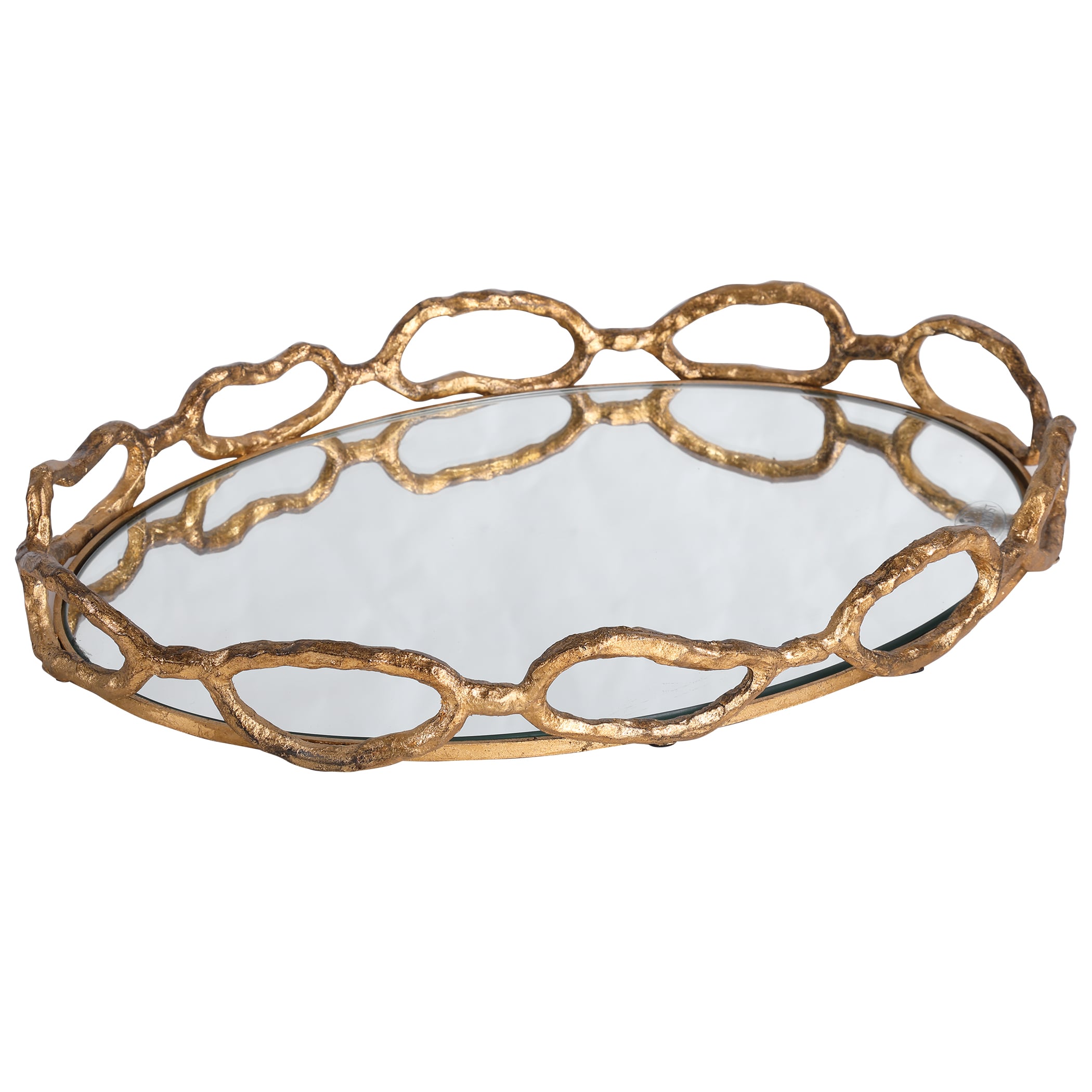 Cable Chain Mirrored Tray