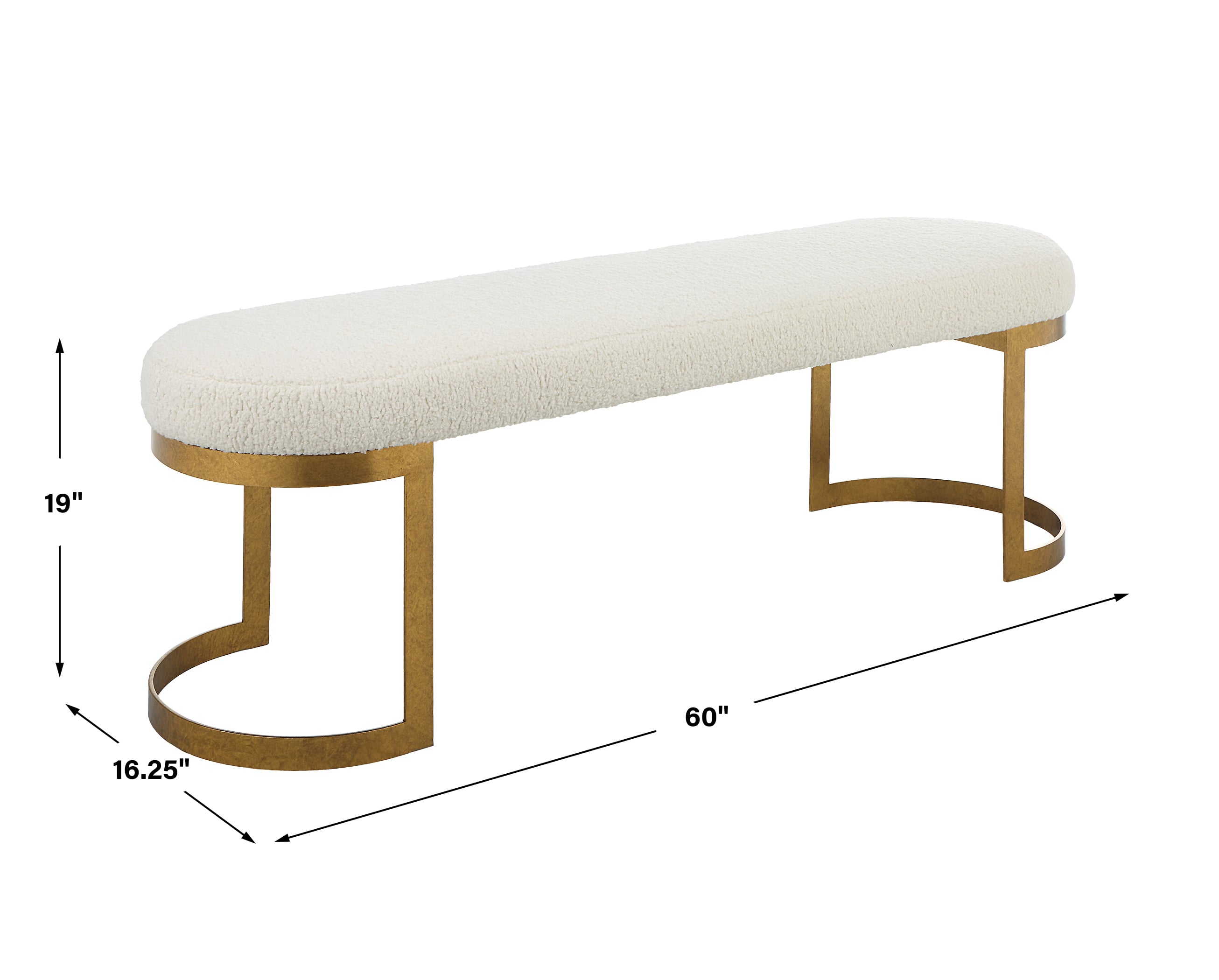 Uttermost Infinity Infinity Gold Bench