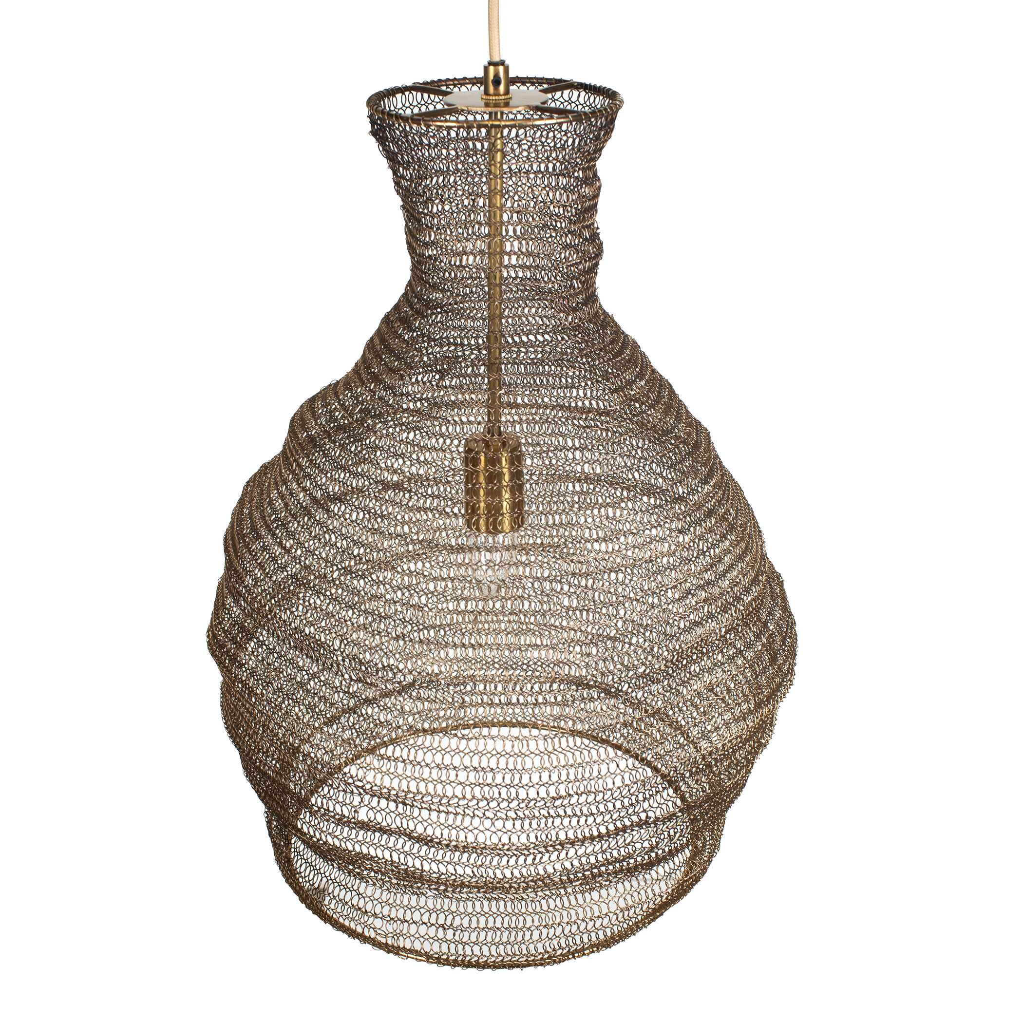 Uttermost Murmur Murmur Woven Brass 1 Light Pendant