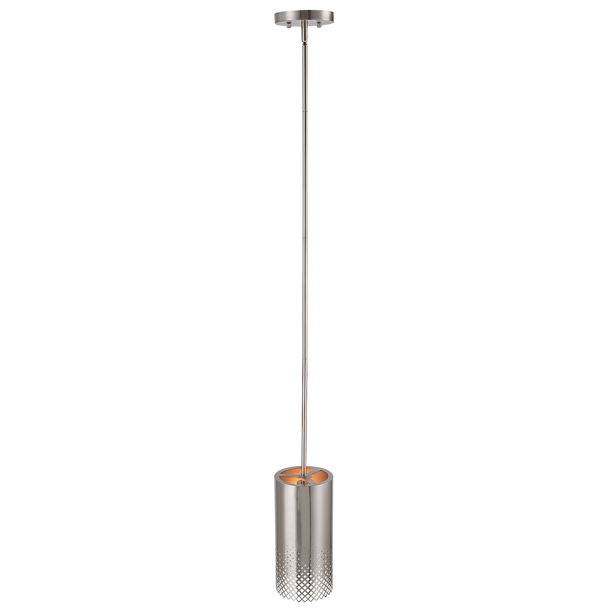 Uttermost Manheim Manheim 1 Light Nickel Cylinder Pendant