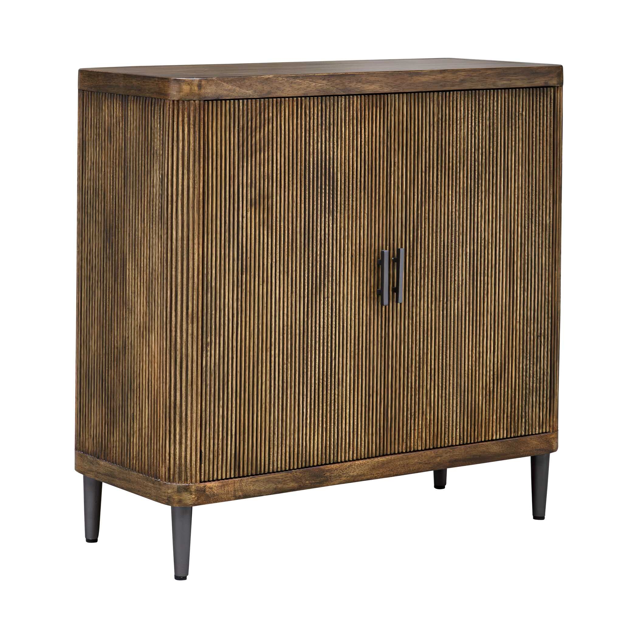 Pinstripe Tambour 2 Door Cabinet