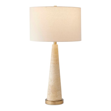 Perkins Travertine Table Lamp