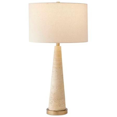 Perkins Travertine Table Lamp