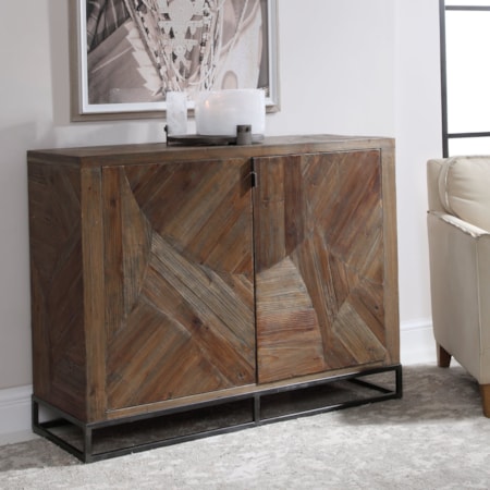 Evros Reclaimed Wood 2-Door Cabinet