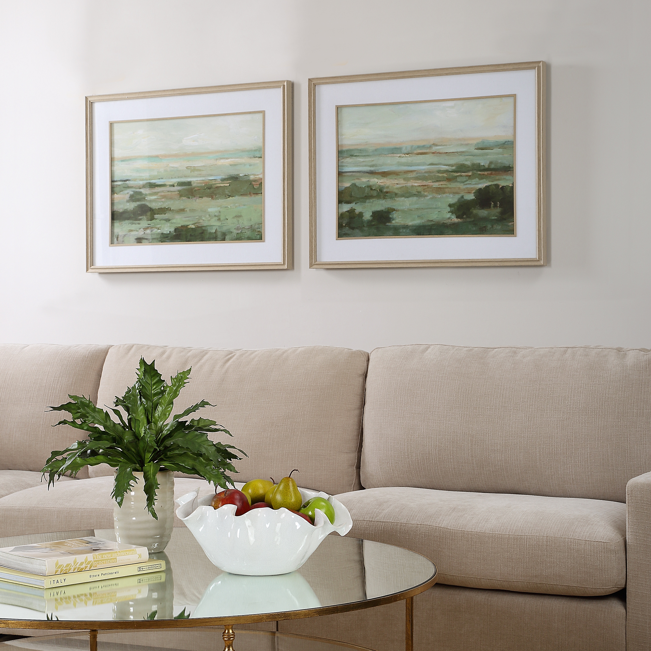 Warm Valley Framed Prints Set/2