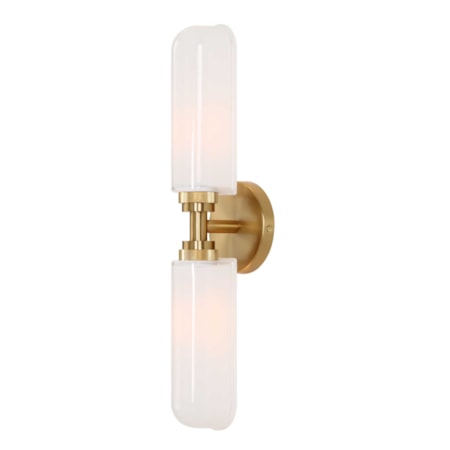 Wellsville 2 Lt Brass Sconce