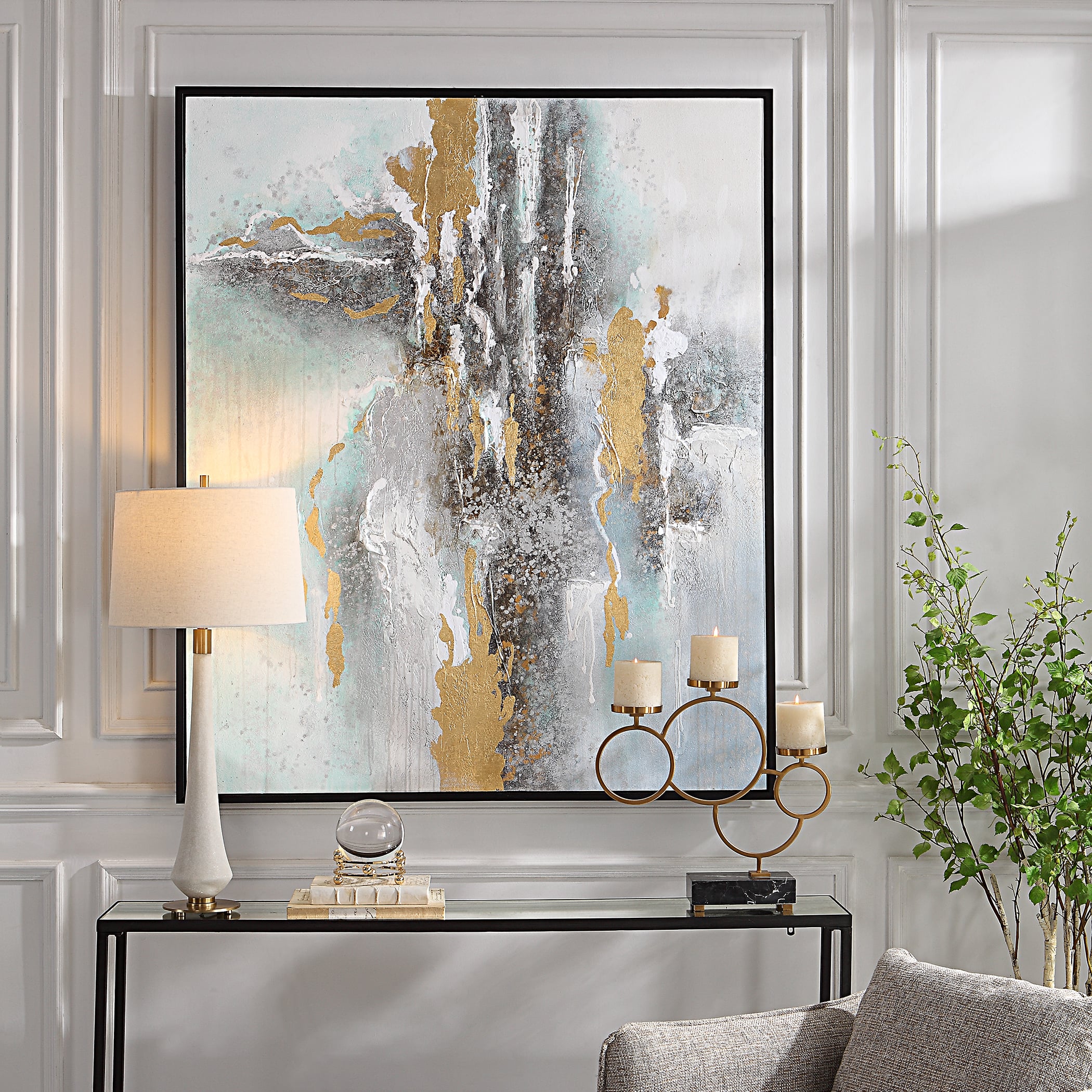 Uttermost Mountain Mist Mountain Mist Hand Painted Canvas