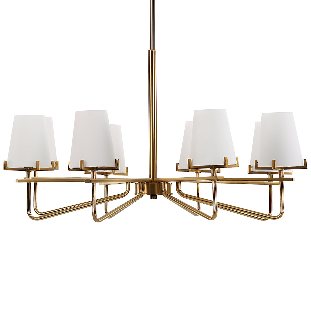 Uttermost Lassen Lassen 8 Light Brass Chandelier