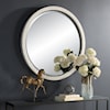 Uttermost Granada Granada Whitewash Round Mirror