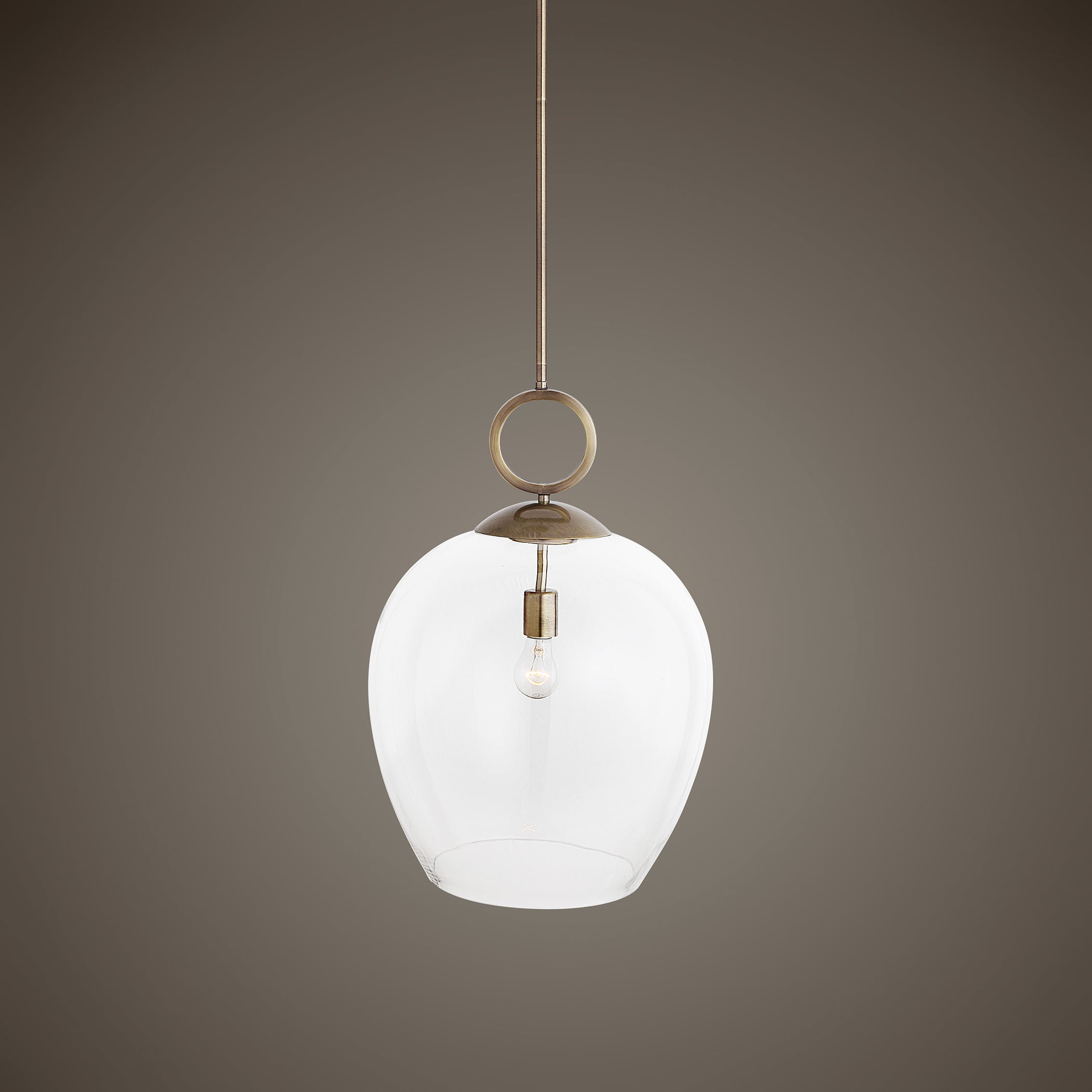 Calix Large Blown Glass 1 Light Pendant