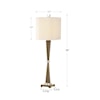 Uttermost Buffet Lamps Niccolai Antiqued Nickel Lamp