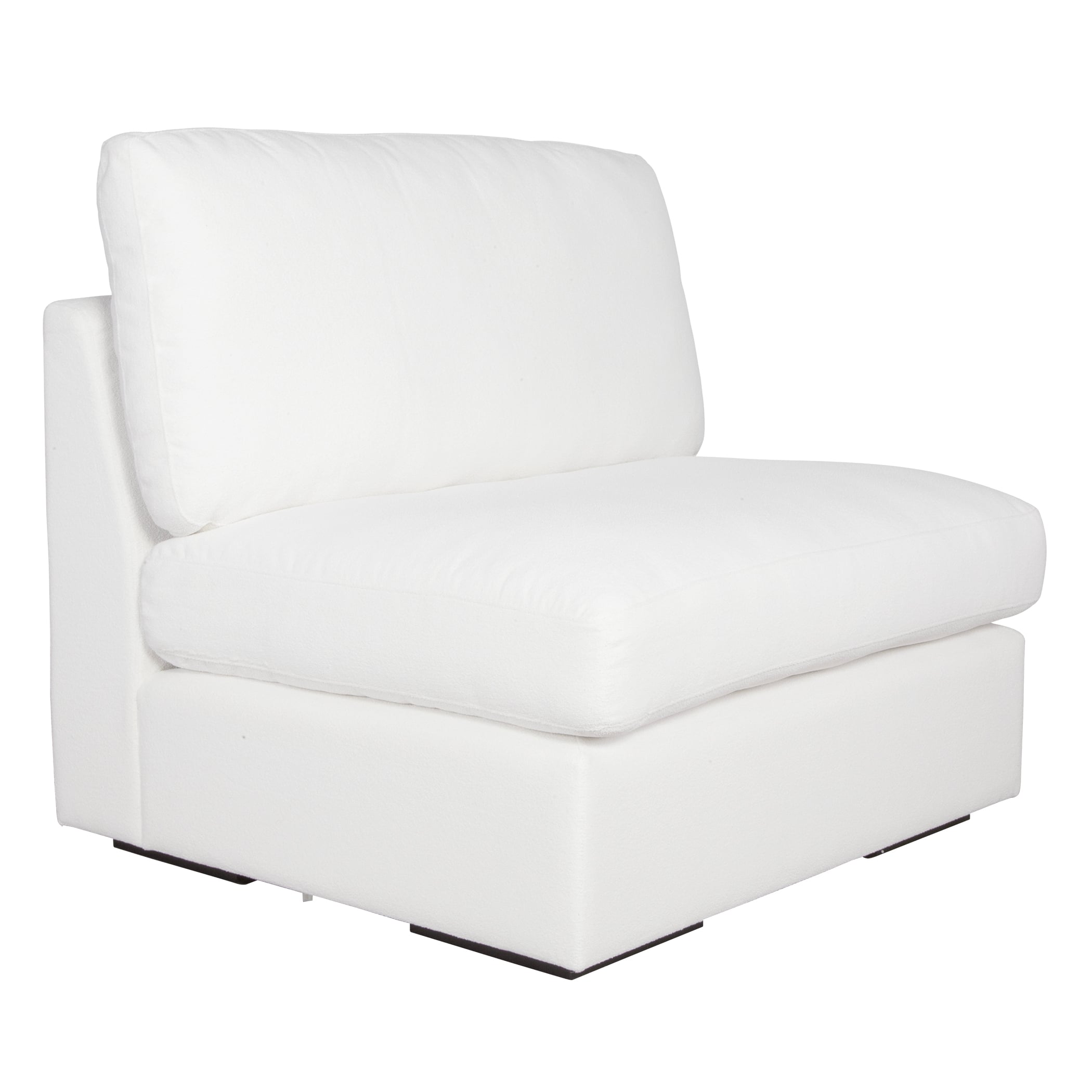 Refuge Armless Arctic White Sofa