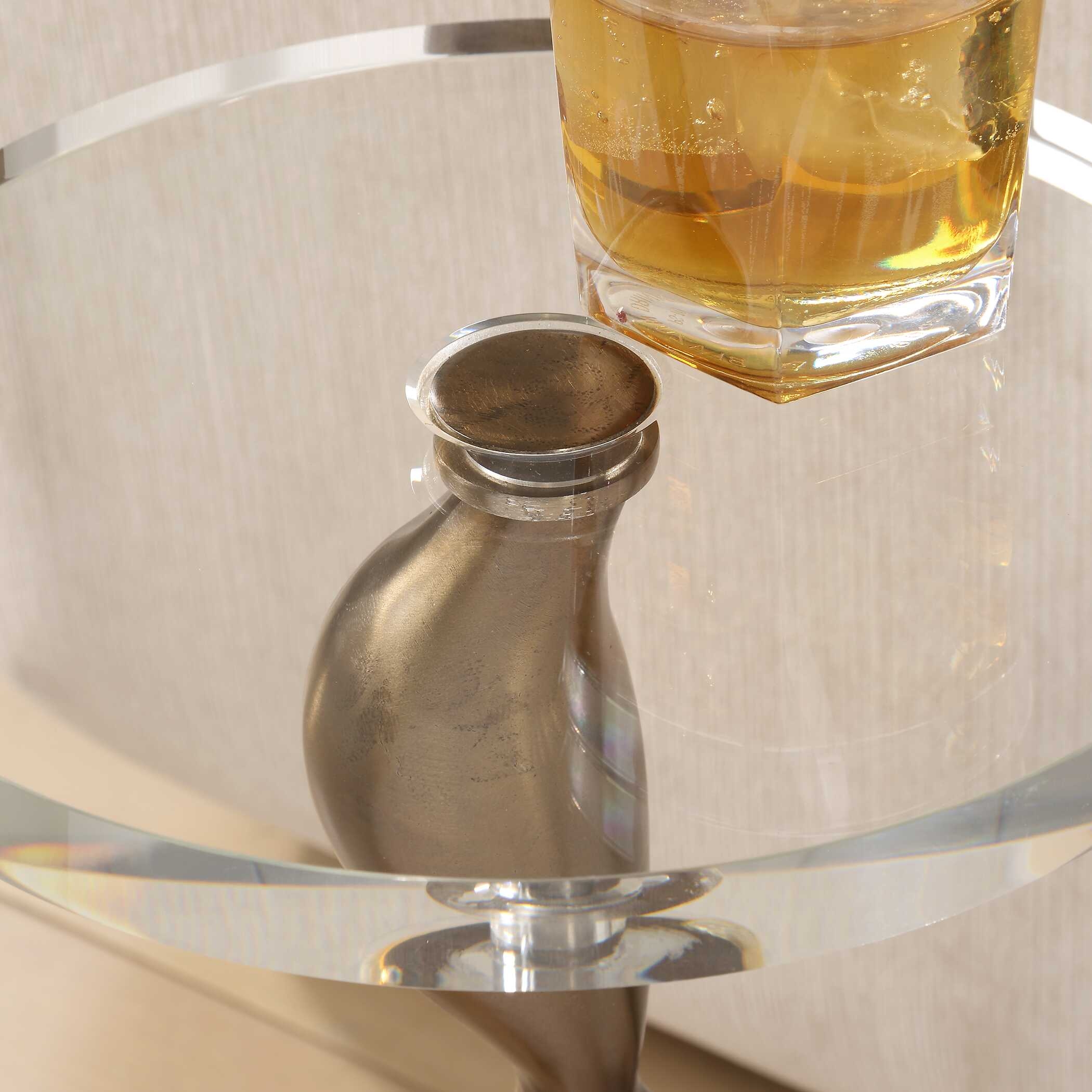 Uttermost Remolino Remolino Bronze Drink Table